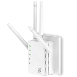 WiFi Extender, WiFi Extender Signal Booster, WiFi Booster, Covers Up to 12880 Sq.ft and 105 Devices, Dual Band Wireless Repeater, WiFi Repeater, WiFi Extenders Signal Booster for Home