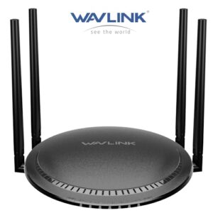 WiFi Router AC1200, WAVLINK Smart Router Dual Band 5Ghz+2.4Ghz, Full 4 Gigabit Ethernet Ports, USB 3.0 Port, Wireless Internet Routers for Home, Gaming