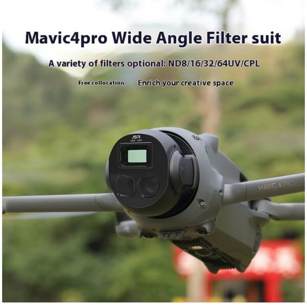 Wide-Angle Lens/Filter Compatible with DJI Mavic 4 Pro(15.5MM/108° Wide-Angle Shooting Range) - Image 5