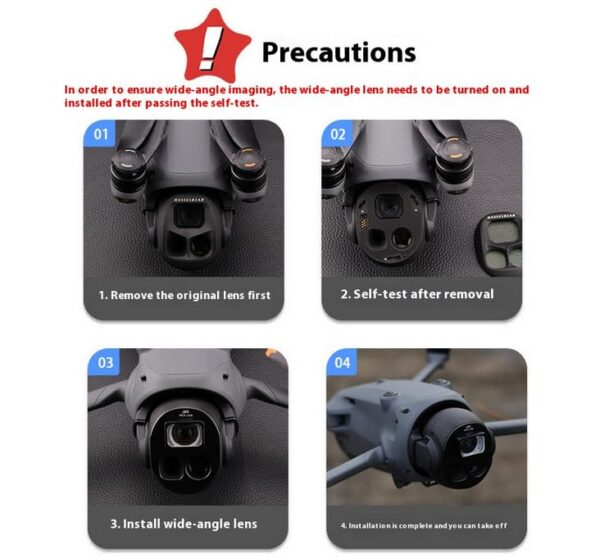 Wide-Angle Lens/Filter Compatible with DJI Mavic 4 Pro(15.5MM/108° Wide-Angle Shooting Range) - Image 6
