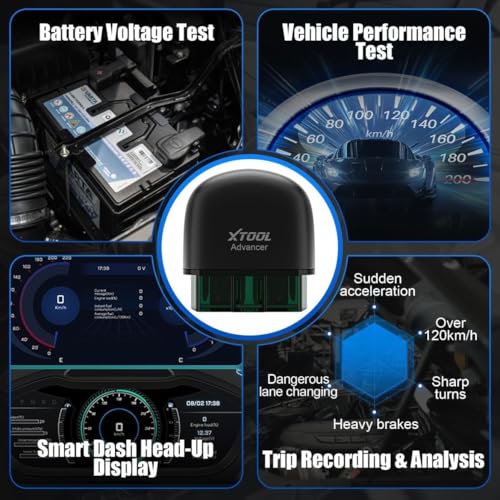 XTOOL AD20 Pro OBD2 Scanner for Car 2025 Wireless Code Reader for iPhone & Android, All System Diagnostic Tool for Check Engine, ABS, SRS, Oil Reset, Voltage, Performance Test, No Subscription Fee - Image 6