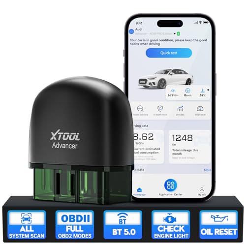 XTOOL AD20 Pro OBD2 Scanner for Car 2025 Wireless Code Reader for iPhone & Android, All System Diagnostic Tool for Check Engine, ABS, SRS, Oil Reset, Voltage, Performance Test, No Subscription Fee