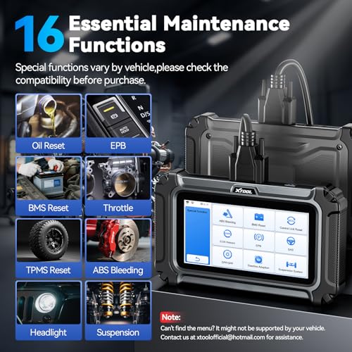 XTOOL D5S OBD2 Scanner: 2025 Code Reader for Cars & Trucks with 16 Resets, Engine ABS SRS Transmission Car Diagnostic Tool, Automotive Scan Tool with Crank Sensor Relearn, Throttle, EPB, ABS Bleed - Image 4