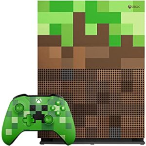Xbox One S 1TB Limited Edition Console – Minecraft Bundle [Discontinued]