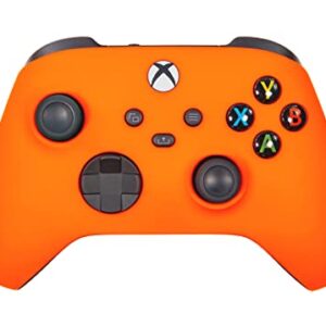 Xbox One Series X S Custom Soft Touch Controller – Soft Touch Feel, Added Grip, Neon Orange Color – Compatible with Xbox One, Series X, Series S