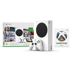 Xbox Series S Starter Bundle – Includes hundreds of games with Game Pass Ultimate 3 Month Membership – 512GB SSD All-Digital Gaming Console