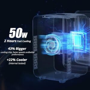 YASHE Mini Fridge for Bedroom, 4 Liter/6 Cans Small Refrigerator, 110V AC/ 12V DC Thermoelectric Cooler and Warmer for Drink Office Dorm Car, Green