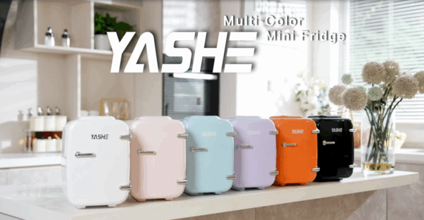 YASHE Mini Fridge, 4 Liter/6 Cans Small Refrigerator for Skincare, 110V AC/ 12V DC Thermoelectric Cooler and Warmer for Drink Office Dorm Bedroom Car, White - Image 8