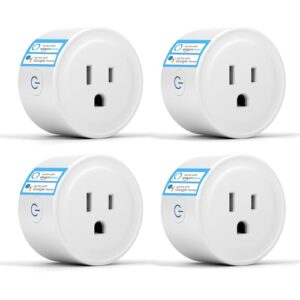 YNF Smart Plug, WiFi Smart Plugs That Work with Alexa and Google Home, Compatible with SmartThings, Smart Outlet with Smart Life App Remote Control, Timer Function, 2.4GHz Wi-Fi & Bluetooth (4 Pack)