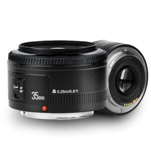 YONGNUO 35mm f/2.0 Wide-Angle Lens for Canon EF Mount, Auto Focus 35mm Prime ef Lens for Canon-Lightweight Prime Lens with 0.25m Close Focus
