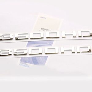 Yoaoo 2Pack OEM Chrome 3500Hd 3500 Hd Nameplates Emblems Badges Compatible with Silverado Sierra
