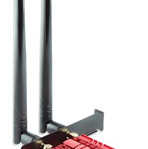ZYT WiFi 6E AX210 PCIE WiFi Card Expands Wi-Fi into 6GHz | Bluetooth5.2 | Up to 5400Mbps | Tri-Bands(6GHz/5GHz/2.4GHz) | OFDMA,MU-MIMO,Heat Sink | Support Windows 10/11 64Bit