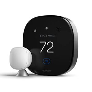 ecobee Smart Thermostat Premium with Smart Sensor and Air Quality Monitor – Programmable Wifi Thermostat – Works with Siri, Alexa, Google Assistant