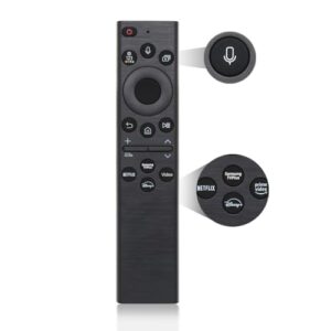 for Samsung Remote Control for Smart Tv with Voice Control, for Samsung TV Remote Control Replacement, for Frame Tv Remote Smasung Crystal Neo LED 4K Ultra HD TVs(No Solar) 1-Year Warranty.