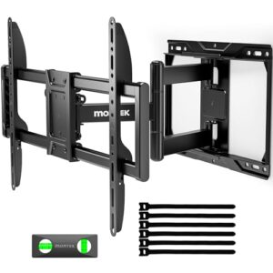monTEK Full Motion TV Wall Mount for 37-84 Inch TVs, TV Mount Bracket with Articulating Arms, Tool-Free Tilt & Swivel, Extension, Max VESA 600x400mm, Fits 12“/16″ Wood Studs, Up to 110lbs, 4X Tested