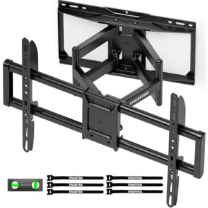 monTEK Heavy Duty TV Wall Mount for 37-90 inch TV up to 165lbs, 4X Load Tested, Full Motion with Dual Articulating Arms, Tool-Free Tilt, Swivel & Extend, VESA 200×100 to 600×400, Fits 12“/16″ Studs