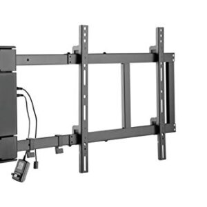 ynVISION.DESIGN Motorized Swing Out Wall Mount Bracket for 32″ – 75″ TV with Remote Control | Swivels Up to 90 Degrees | Compatible w/Samsung, LG, or Universal Remote (Pack of 1)