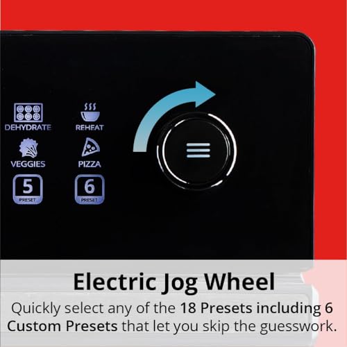 Aria 36 Qt Air Fryer Oven, Ariawave Stainless Steel Air Fryer with Rotisserie, Basket, & Grill Trays, Easy Clean Large Countertop Convection Oven, XL Touchscreen Display & Cooking Presets, Black - Image 6