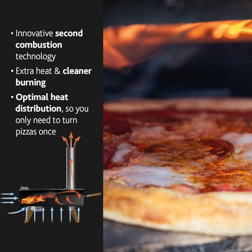 BOSKA Pizza Oven Outdoor Pro Pellet - Portable Pellet Pizza Oven - Pizza in 90s seconds - Wood Pellets - Outdoor Cooking - Includes Bottle Opener and Pizza Stone - Image 7