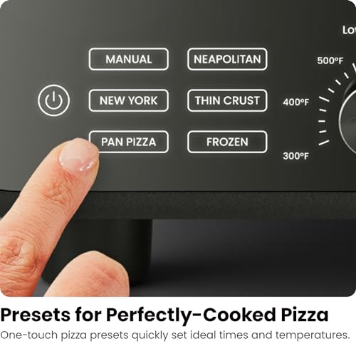 CHEFMAN Indoor Pizza Oven - Makes 12 Inch Pizzas in Minutes, Heats up to 800°F - Countertop Electric Pizza Maker with 5 Touchscreen Presets, Pizza Stone and Peel Included - Stainless Steel - Image 6