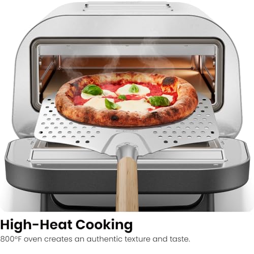 CHEFMAN Indoor Pizza Oven - Makes 12 Inch Pizzas in Minutes, Heats up to 800°F - Countertop Electric Pizza Maker with 5 Touchscreen Presets, Pizza Stone and Peel Included - Stainless Steel - Image 7