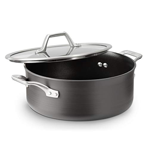 Calphalon Signature Hard-Anodized Nonstick Dutch Oven, 5-Quart, Oven-Safe, PFOA-Free, Black