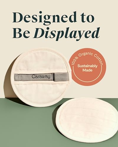 Caraway Pot Holders - 100% Organic Cotton Pot Holder - Double-Layer Stain Resistant Stitching - Resists High Heat & Low Cold Temperatures - Machine Washable - Cream - Image 4