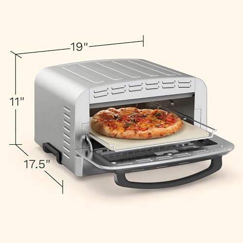 Cuisinart Indoor Pizza Oven – Versatile Temp range reaches 700°F – Bake 12” Pizzas in Minutes – Portable Countertop Pizza Oven – Stainless Steel – CPZ-120 - Image 4