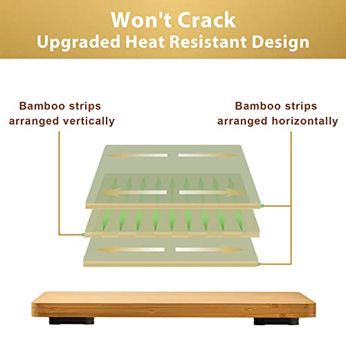 Cutting board Compatible with Breville BOV800XL/845BSS/860BSS Smart Oven Air Fryer, Accessories for Countertop Convection Oven, Heat Resistant Silicone Feet, Creates Storage Space, Protects Cabinets - Image 7