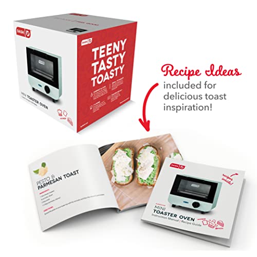 DASH Mini Toaster Oven Cooker for Bread, Bagels, Cookies, Pizza, Paninis & More with Baking Tray, Rack, Auto Shut Off Feature - Aqua - Image 6