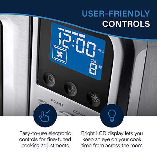 De'Longhi Digital Air Fry Convection Toaster Oven 14L Stainless Steel, Air Fry Oven, 9-in-1, Grills, Broils, Bakes, Roasts, Reheats, Keep Warm, Non-Stick, Scratch-Resistant Interior, 1800-Watts - Image 7