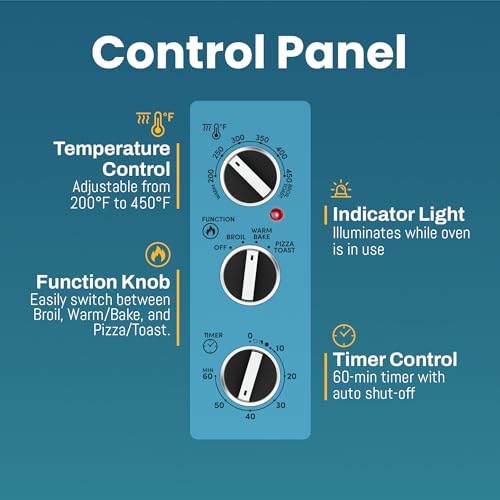 Elite Gourmet ETO2530M Double French Door Countertop Toaster Oven, Bake, Broil, Toast, Keep Warm, Fits 12" pizza, 25L capacity, Stainless Steel & Black - Image 7