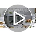 Elite Gourmet ETO2530M Double French Door Countertop Toaster Oven, Bake, Broil, Toast, Keep Warm, Fits 12" pizza, 25L capacity, Stainless Steel & Black - Image 8