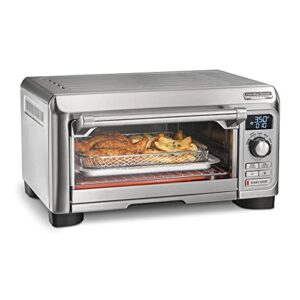 Hamilton Beach Professional Sure-Crisp Digital Air Fryer Toaster Oven Combo with 6-in-1 Functionality, 1500 Watts, 10-inch Pizza / 4 Slice Capacity, Stainless Steel (31241)