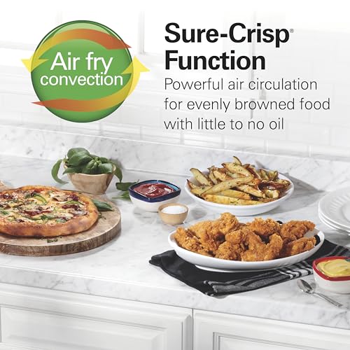 Hamilton Beach Sure-Crisp Air Fryer Toaster Oven Combo, Fits 9” Pizza, 4 Slice Capacity, Powerful Circulation, Auto Shutoff, Stainless Steel (31403) - Image 4