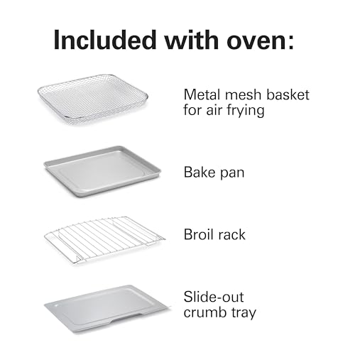 Hamilton Beach Sure-Crisp Air Fryer Toaster Oven Combo, Fits 9” Pizza, 4 Slice Capacity, Powerful Circulation, Auto Shutoff, Stainless Steel (31403) - Image 7