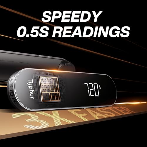 InstaProbe Core 0.5 Sec Instant Read Meat Thermometer Digital with Readable Display in Sunlight for Cooking, Professional Thermometer with IP67 Waterproof for Grill, BBQ, Cooking, Smoker - Image 4