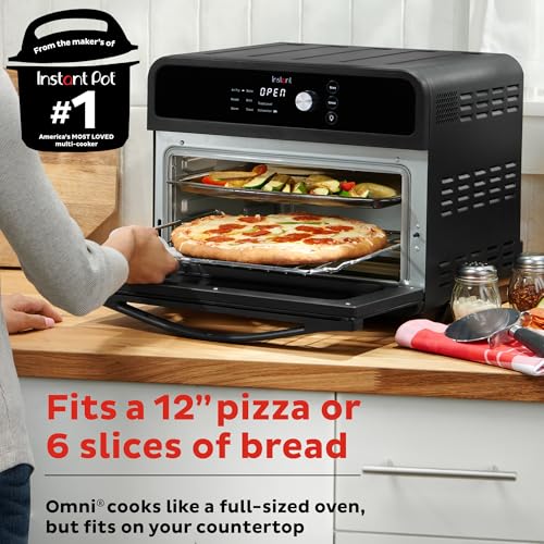 Instant Pot Omni 19QT/18L Toaster Oven Air Fryer, 7-in-1 Functions, Fits 12" Pizza, Crisps, Broils, Bakes, Roasts, Toasts, Warms, Convection, 100+ In-App Recipes, from the Makers of Instant Pot, Black - Image 4