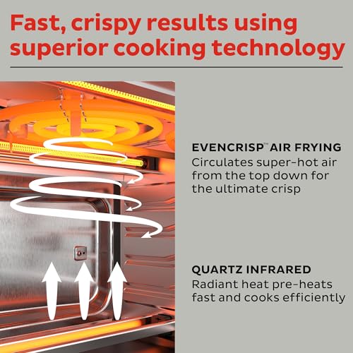 Instant Pot Omni 19QT/18L Toaster Oven Air Fryer, 7-in-1 Functions, Fits 12" Pizza, Crisps, Broils, Bakes, Roasts, Toasts, Warms, Convection, 100+ In-App Recipes, from the Makers of Instant Pot, Black - Image 6