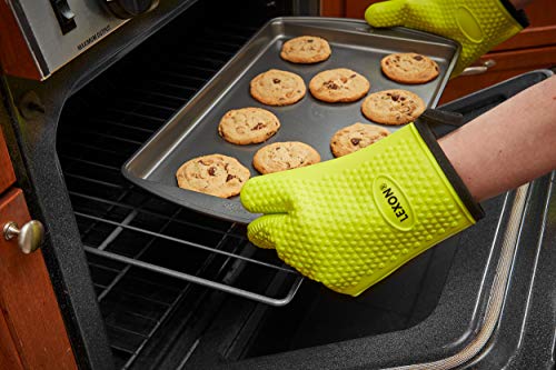 LEXON Silicone Cooking Gloves Heat Resistant Oven Mitts - Image 3