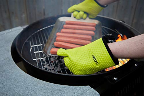 LEXON Silicone Cooking Gloves Heat Resistant Oven Mitts - Image 4