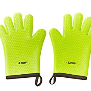LEXON Silicone Cooking Gloves Heat Resistant Oven Mitts