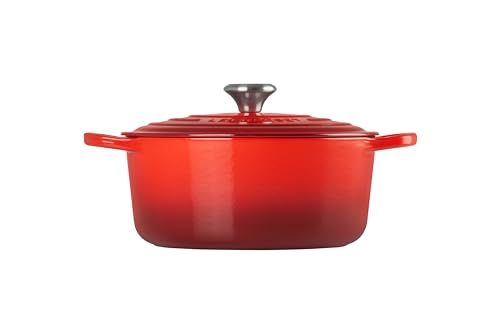 Le Creuset Enameled Cast Iron Signature Round Dutch Oven, 5.5 qt., Cerise - Image 6