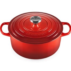 Le Creuset Enameled Cast Iron Signature Round Dutch Oven, 5.5 qt., Cerise