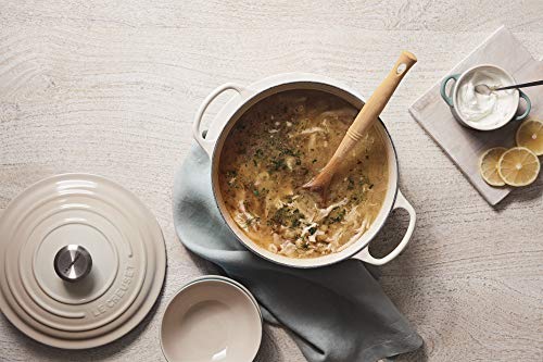 Le Creuset Enameled Cast Iron Signature Round Dutch Oven, 7.25 qt., Meringue - Image 3