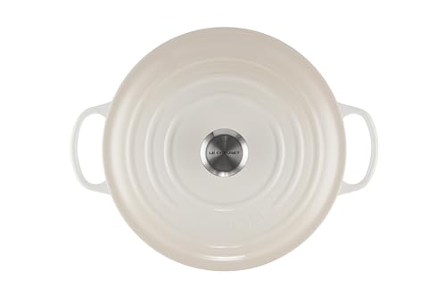 Le Creuset Enameled Cast Iron Signature Round Dutch Oven, 7.25 qt., Meringue - Image 4