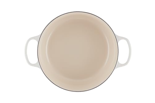 Le Creuset Enameled Cast Iron Signature Round Dutch Oven, 7.25 qt., Meringue - Image 5