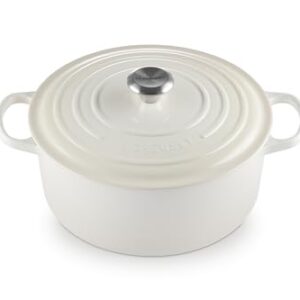 Le Creuset Enameled Cast Iron Signature Round Dutch Oven, 7.25 qt., Meringue