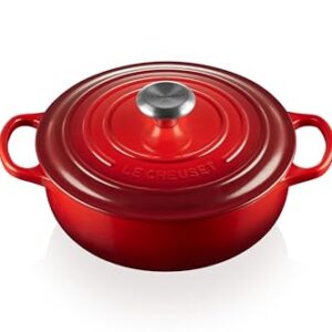 Le Creuset Enameled Cast Iron Signature Sauteuse Oven, 3.5 qt., Cerise