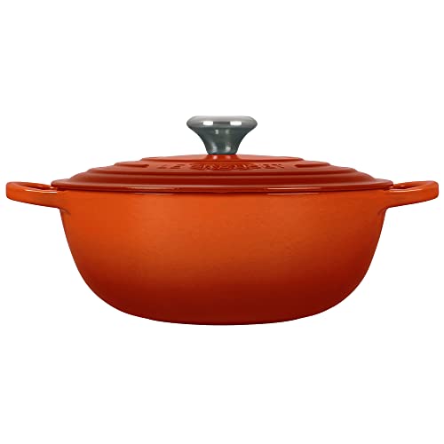 Le Creuset Signature Cast Iron Chef's Oven, 7.5qt, Flame - Image 4